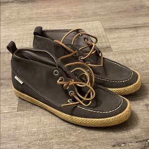 Seavees Bayside Moccasin carbon suede navy sz 9 LA